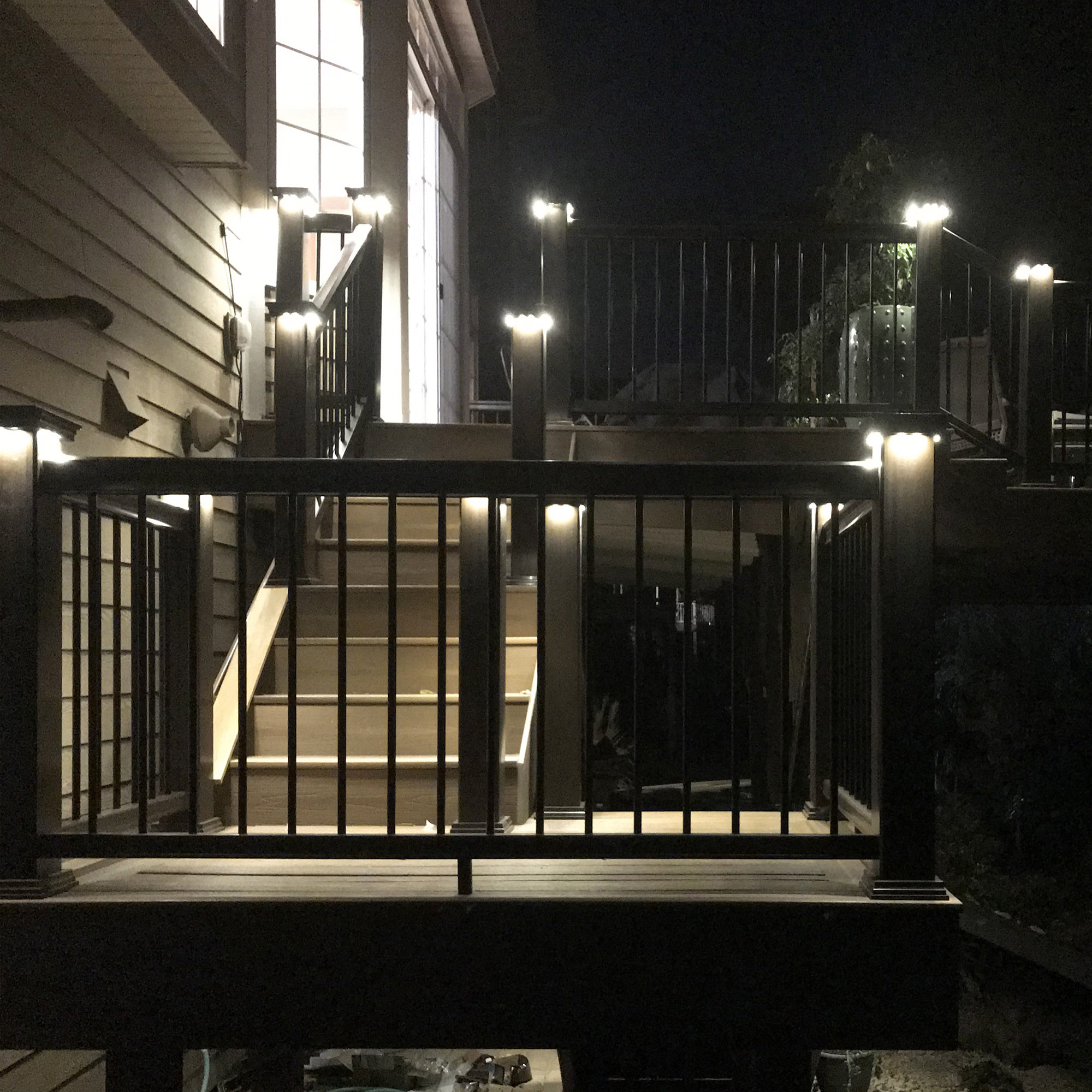 Cape May Downward Low Voltage Post Cap Installation Cape May Downward Low Voltage Post Cap Installation